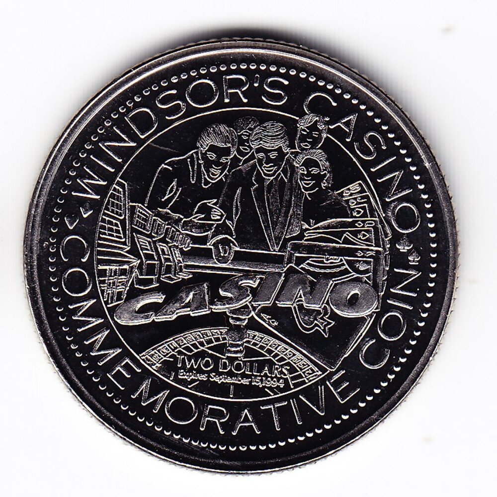1994 Windsor Ontario Casino Commemorative $2 Coin (b256)